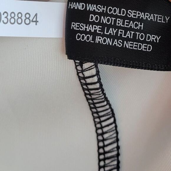 Boston Proper Floral Scuba And Organza Sleeve Top Small - Picture 10 of 11